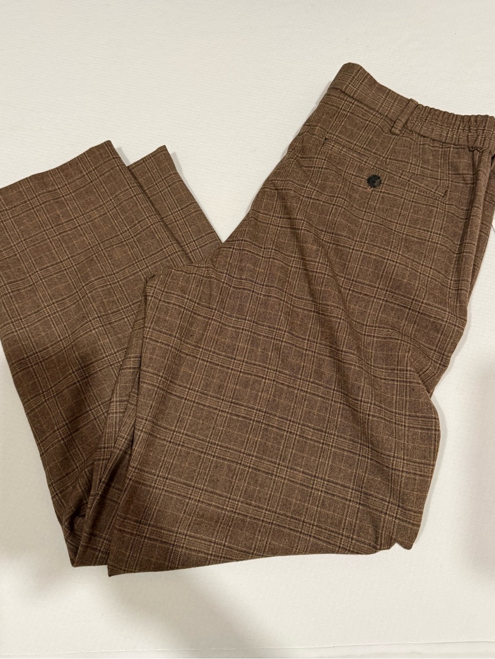 Goodfellow & Co Brown Plaid Dress Pants